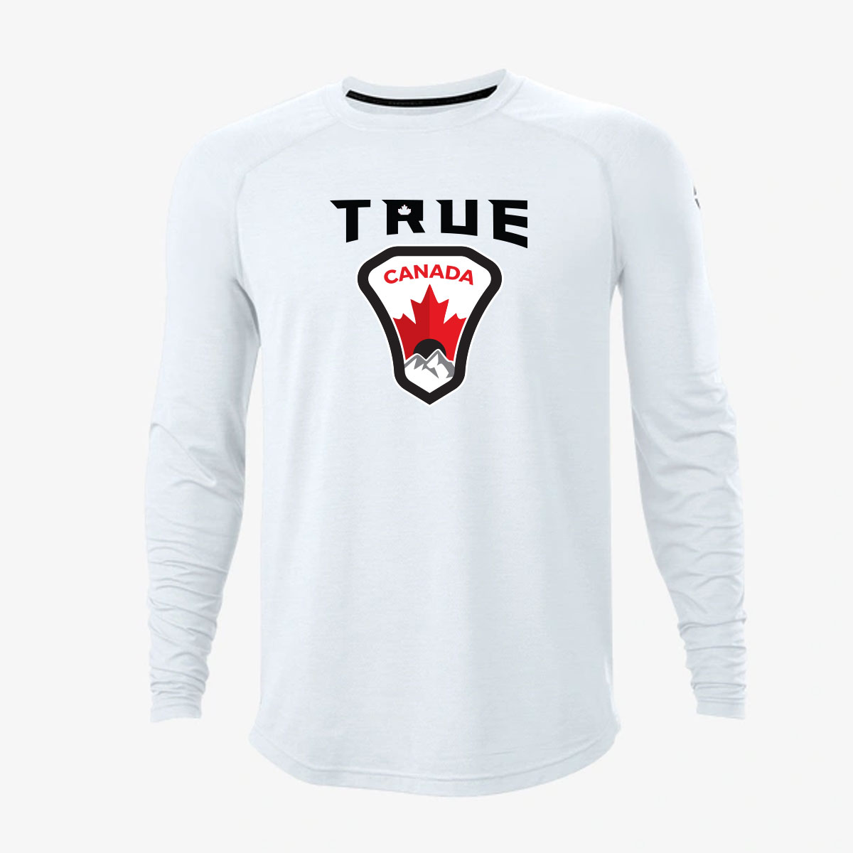 True-Canada_TrainLS_White Long Sleeve Training Tee - White