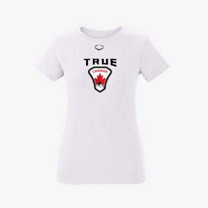 Womens Short Sleeve Warmup Tee - White